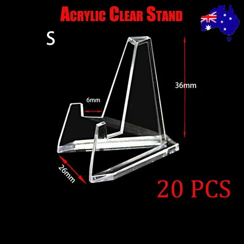 20PCS Acrylic Clear Stand | Trading Card PSA | Pokemon Card Holders Stand