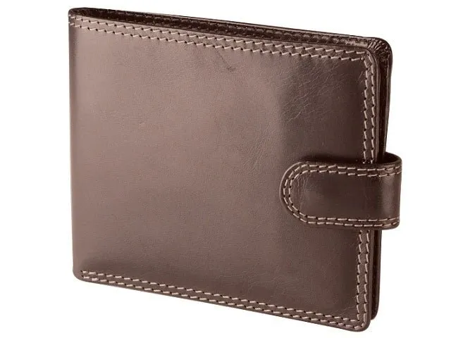 Adpel Dakota Leather Wallet With Tab | Brown