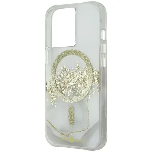 Case-Mate Karat Marble Case for MagSafe for iPhone 13 Pro - Clear/Gold/White