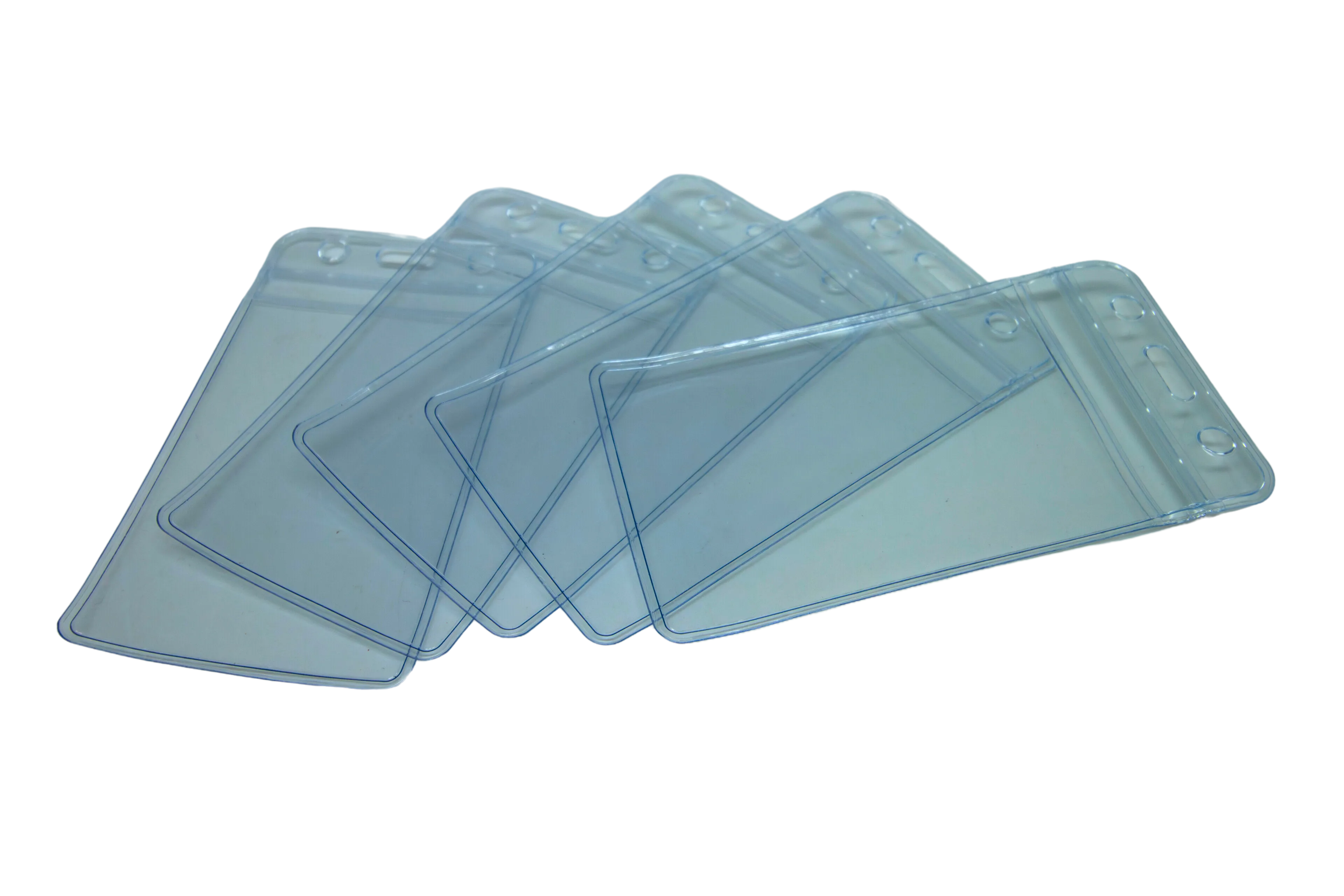 Clear Plastic Name Badge ID Card Holders