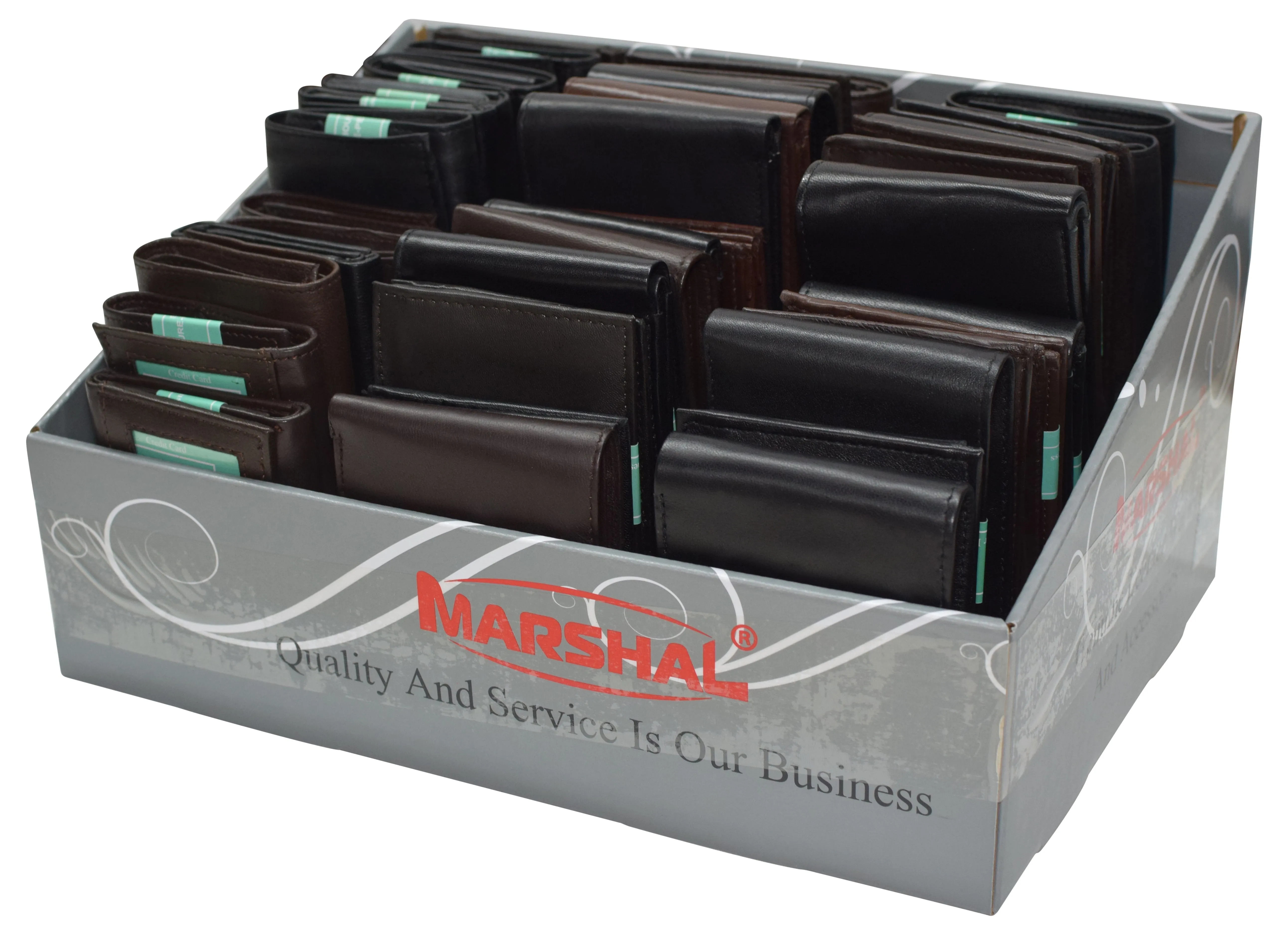 DIS4_36_11Series Display of 36 Pcs for Economic Lambskin Wallets