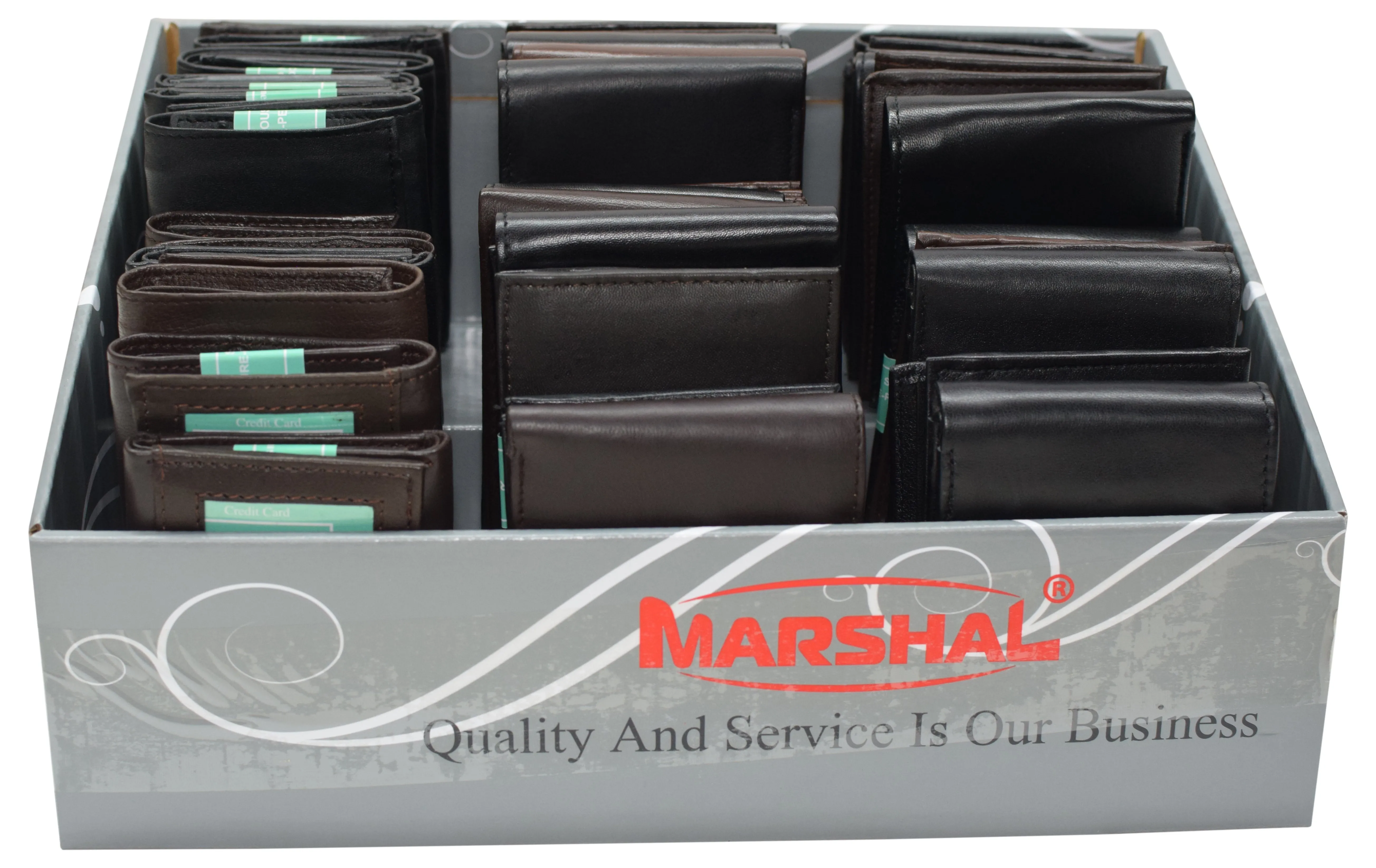 DIS4_36_11Series Display of 36 Pcs for Economic Lambskin Wallets