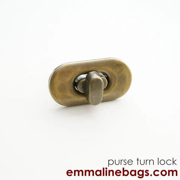 Emmaline Small Turn Lock (with screws)