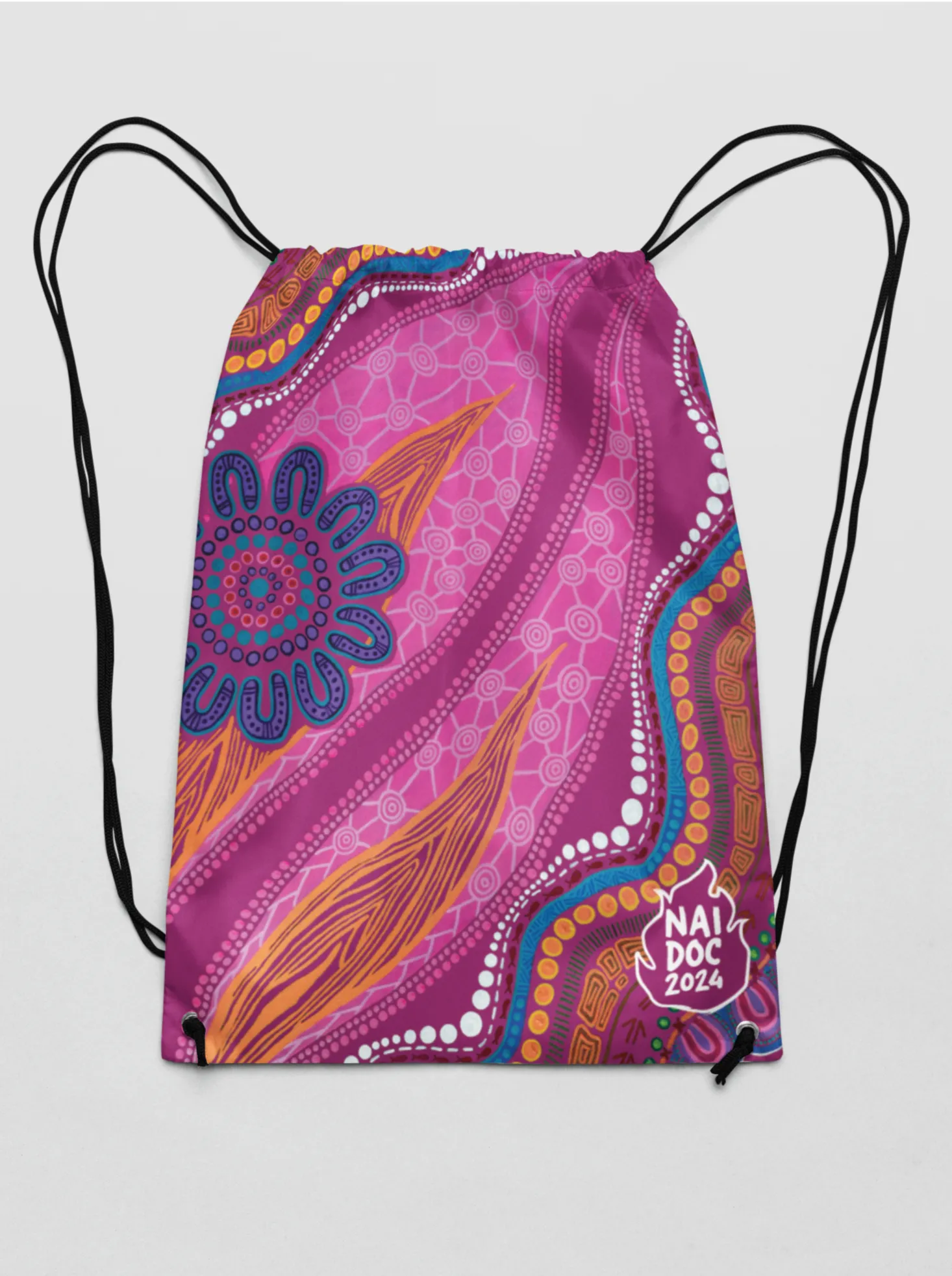 Flames of Connection - NAIDOC 2024 Drawstring Bag