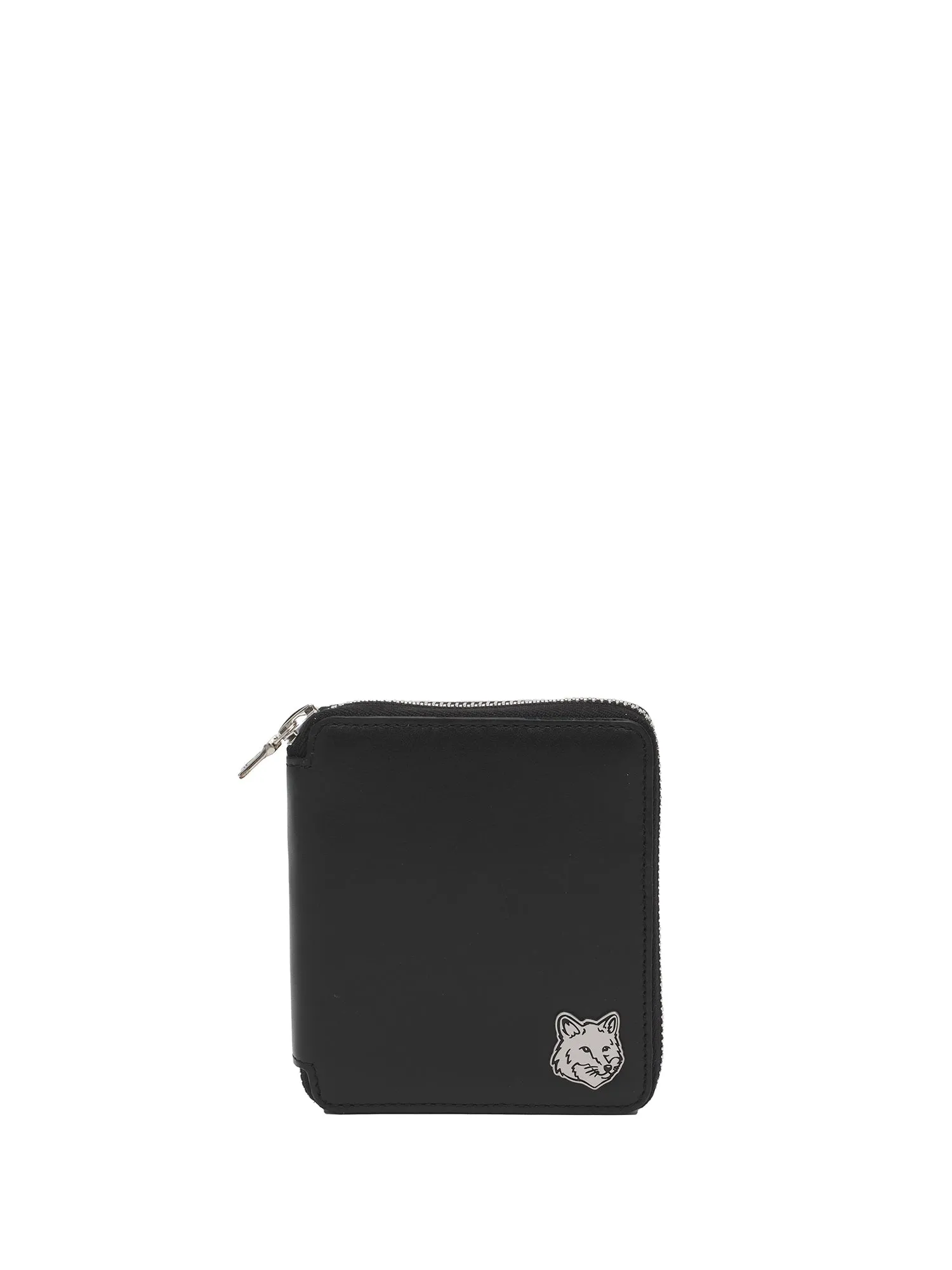 FOX HEAD SQUARE ZIPPED WALLET_BLACKP199