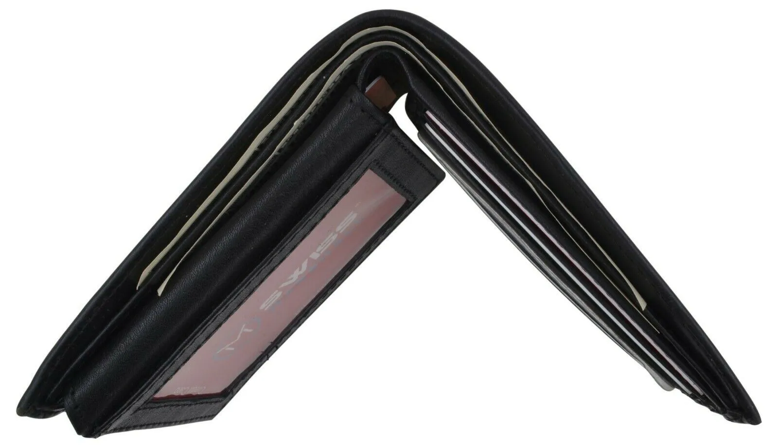 Genuine Leather Minimalist Bifold Wallets For Men RFID Blocking Slim Mens Wallet