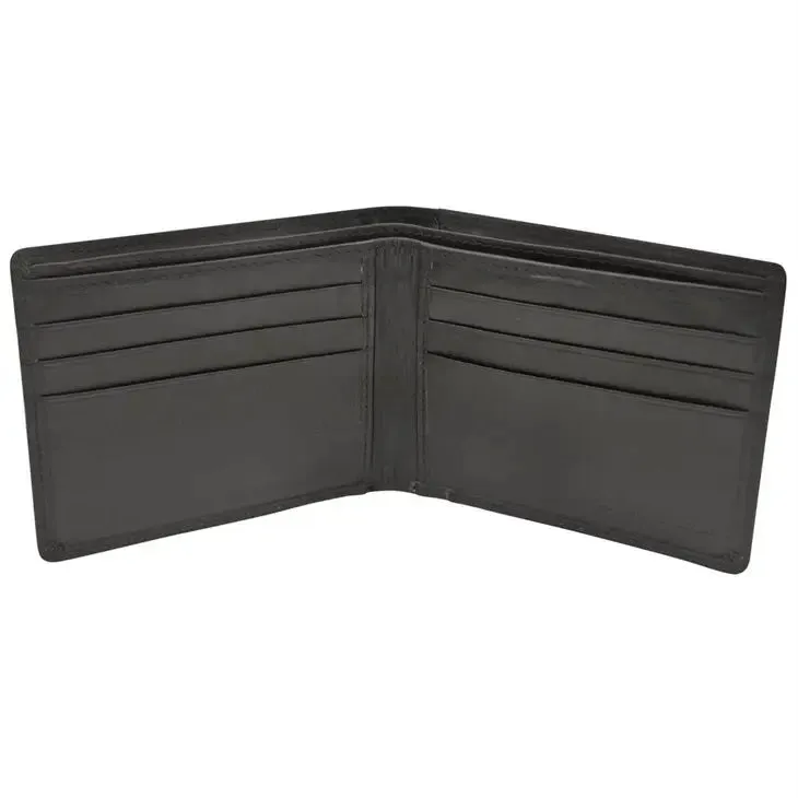 Leather Bifold Men's Wallet with Back ID Holder