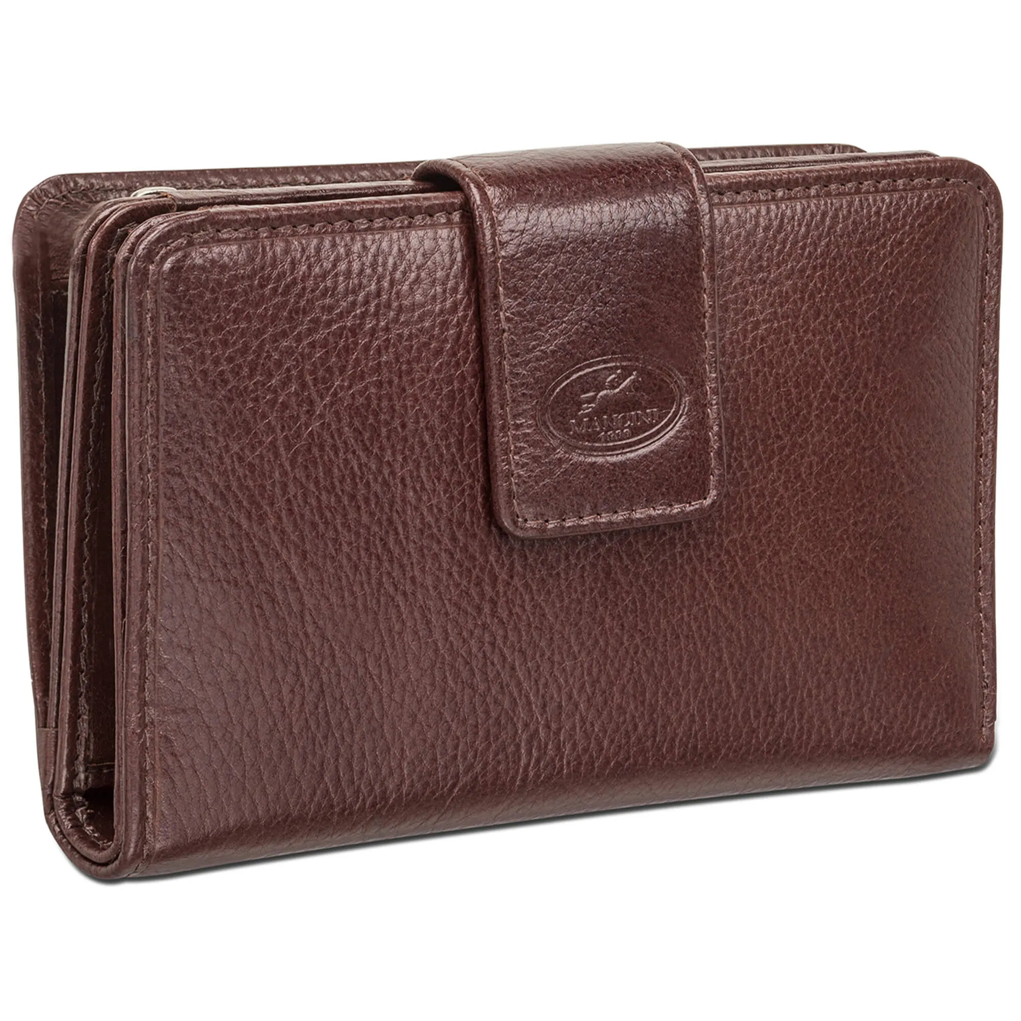 Mancini Leather Ladies’ RFID Secure Medium Clutch Wallet