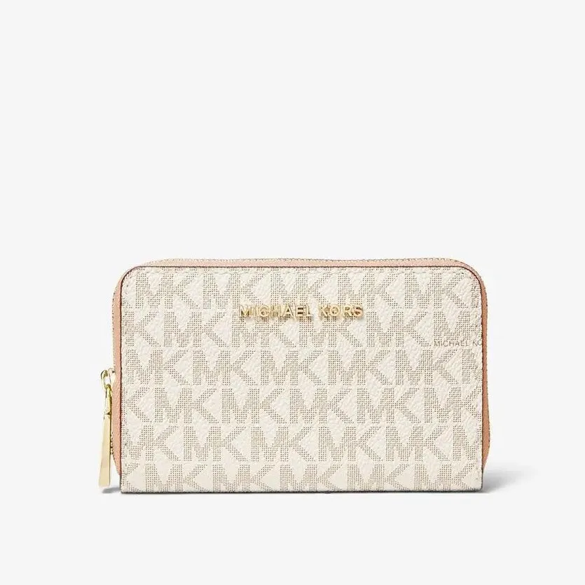 Michael Michael Kors Small Logo Wallet, cream