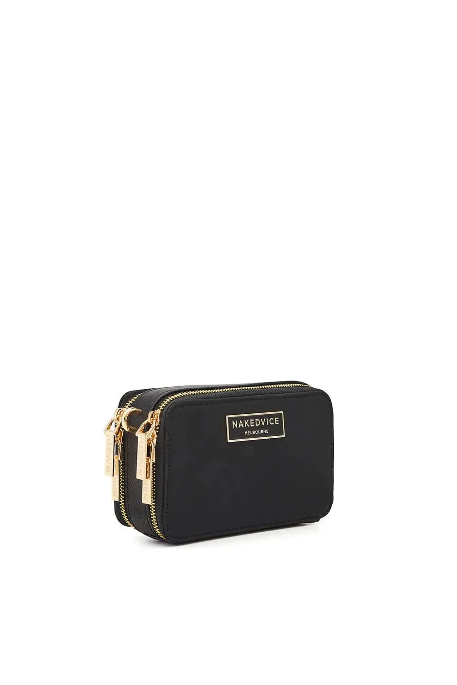 NAKEDVICE THE LEXIE KIA SIDEBAG - BLACK/GOLD