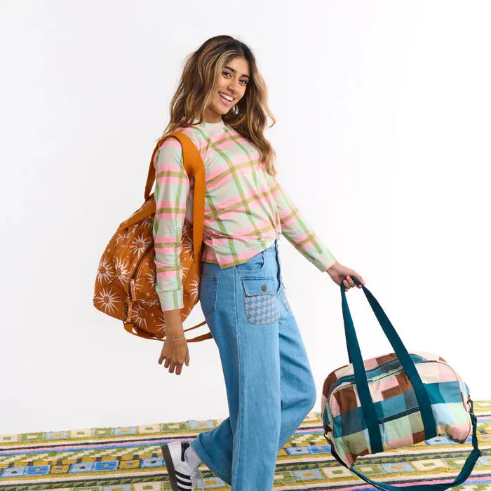 Ray Of Light Ochre Duffle Bag