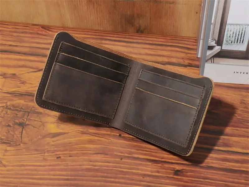 Simple Design Short Leather Wallet 3031