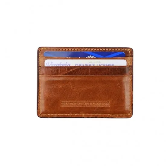 Smathers & Branson Bitcoin Needlepoint Credit Card Wallet (Classic Navy)