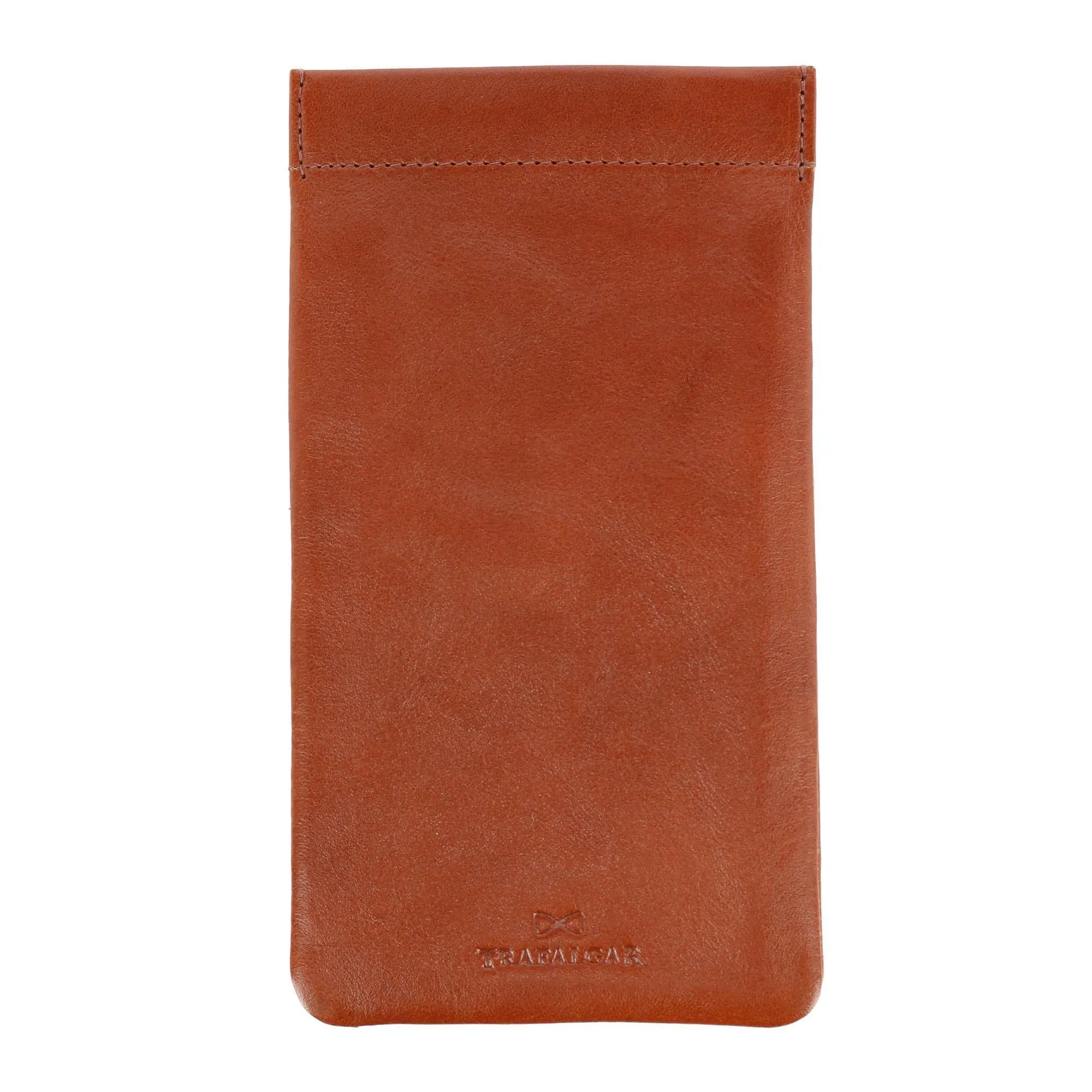 Trafalgar Whitehall Leather Spring Top Glasses Case