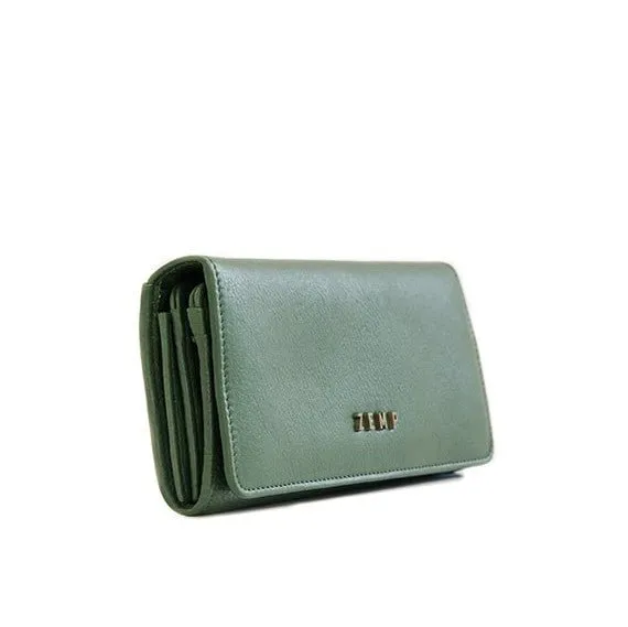 Zemp Claire 10 CC Wallet-Purse | Forest Green
