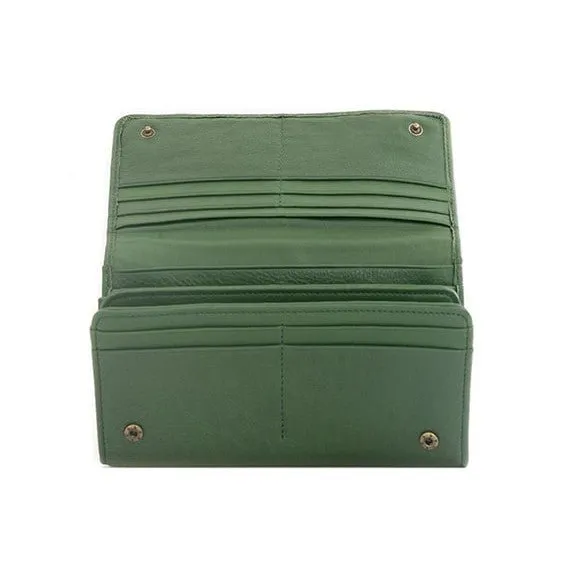 Zemp Claire 10 CC Wallet-Purse | Forest Green
